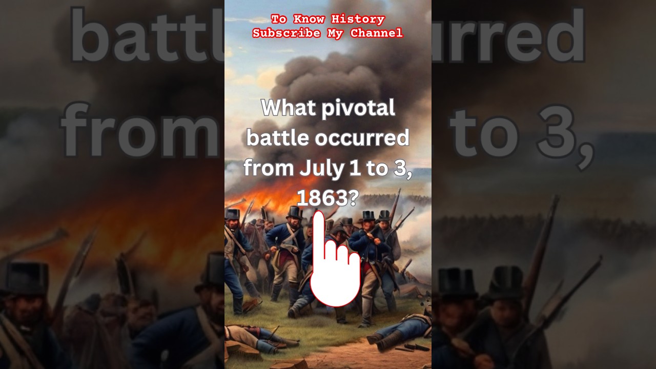 Historical Event July 1-3, 1863 