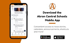Introducing the Akron Central Schools Mobile App [2025]