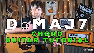 db major 7 chord guitar tutorial - fret success guitar lesson