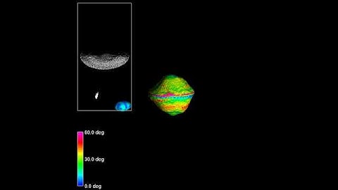 Binary Asteroid 2: 1999 KW4 Alpha and Beta at 10 deg axis tilt