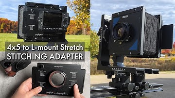 L-mount to 4x5 Large Format Camera Stitching Adapter