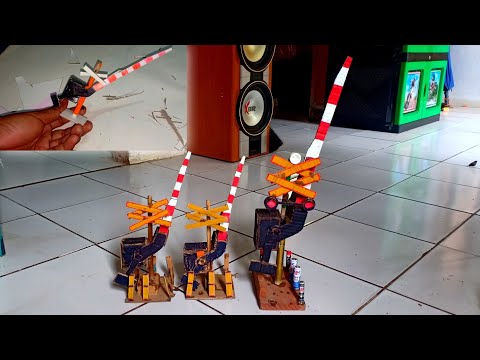 [Tutorial] Cara Membuat Miniatur Palang Pintu Perlintasan Kereta Api Dari Kardus