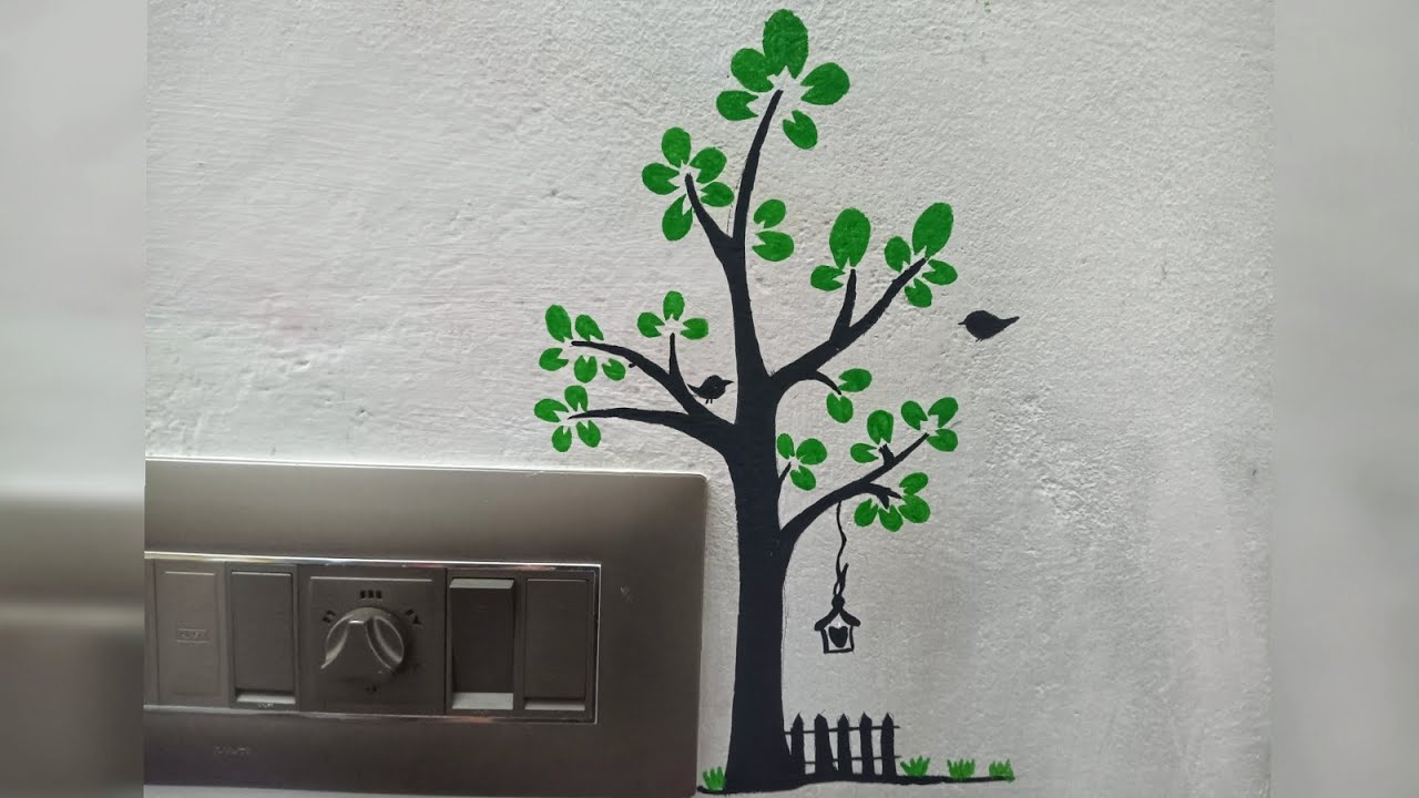 Simple and easy switchboard painting idea/ Switchboard art/ Wall