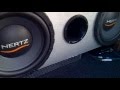 hx 300d + hp1d + sv 165 spl show + ht 28 tutto hertz e stl 2.560 soundstrem