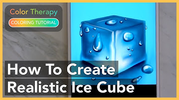 Coloring Tutorial: How to Create an Ice Cube with Color Therapy App