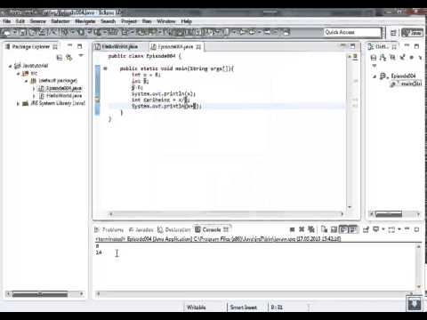 Java Tutorial 4 - Variablen & Int [German]
