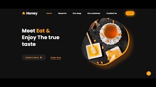 Create a Complete Responsive Honey Shop Website Using HTML - CSS - JavaScript By.Mr.coding11