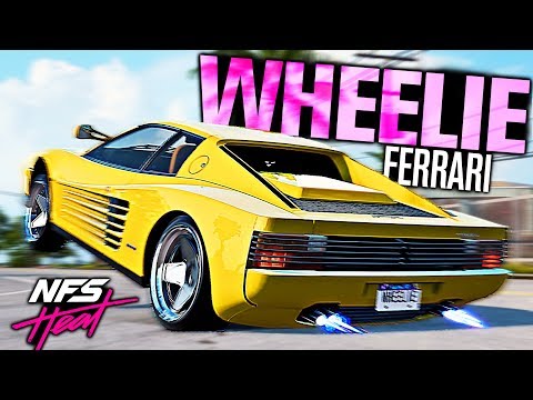 need-for-speed-heat---wheelie-ferrari-testarossa!-(how-to-build-a-wheelie-car)