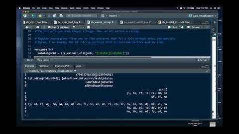 1.9: Data Visualization: stringr and Regular Expressions