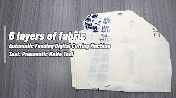 6-layer fabric cutting machine with pneumatic knife