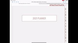 2021 Digital Planner with Hyperlinks (GOODNOTES APP)