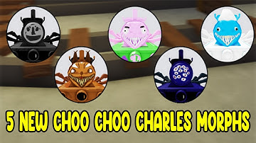 UPDATE - How to Find ALL 5 NEW CHOO CHOO CHARLES MORPHS in Find The Choo Charles Morphs