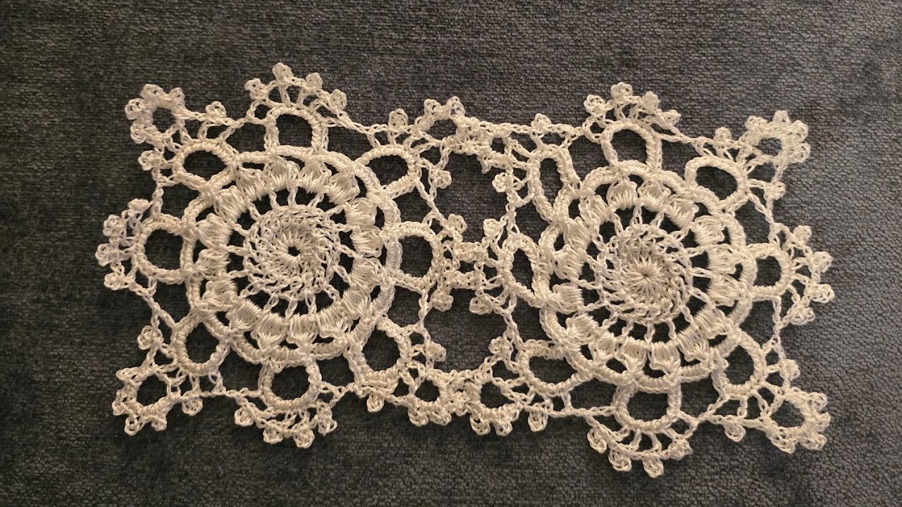 Crochet 🧶Square Motif for Table Runner,تعلمي أجمل وحدة كروشيه بأبسط طريقة