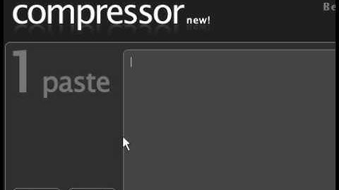Compressor for JavaScript and CSS