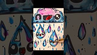Spring Showers Art Lesson!