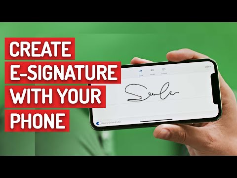 How to Create e-Signature (Electronic Signature) with Phone hqdefault