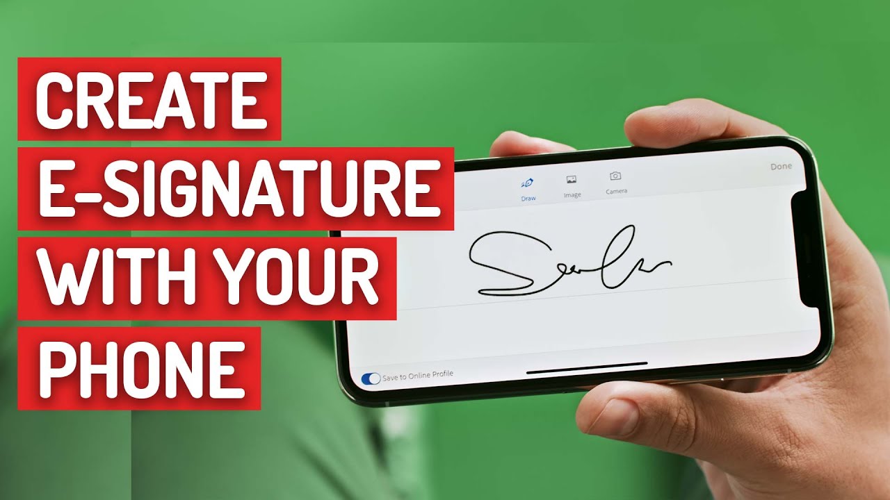 How to Create eSignature (Electronic Signature) with Phone YouTube