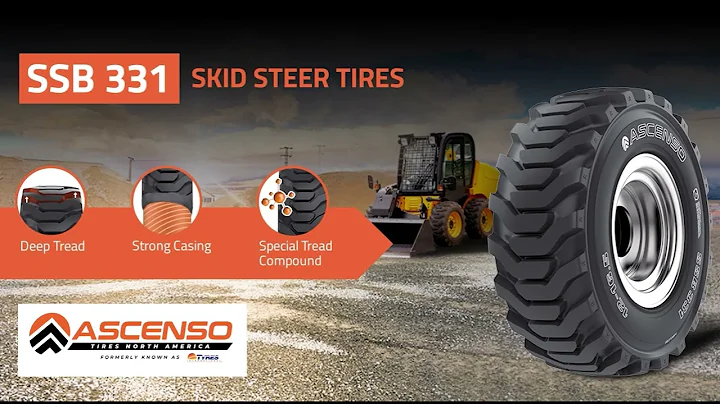 High Traction Skid Steer Tires, Ascenso Tires SSB 331 - Ascenso Tires North America