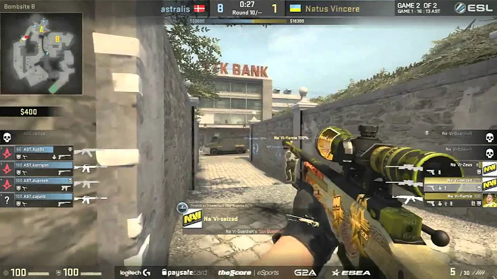 Dupreeh saved by the bomb!! Astralis vs Navi - ESLProLeague 3