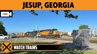 Jesup Georgia USA LIVE Train Camera Virtual Railfan Fixed View - North