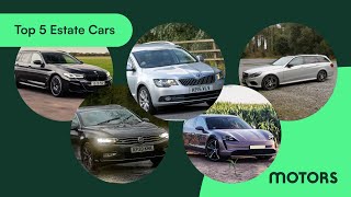 Top 5 Estate Cars: BMW 5 Series, Skoda Superb, Mercedes-Benz E-Class, VW Passat, Porsche Taycan