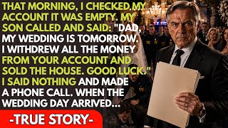 My Son Withdrew All The Money From My Account And Sold My House For His Wedding. | Calm Dad Stories