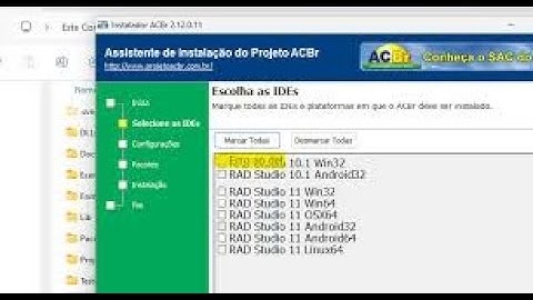ACBr instalação no Delphi 12 Athens atenas e atualização pelo Tortoise sem erro nota fiscal NF-e