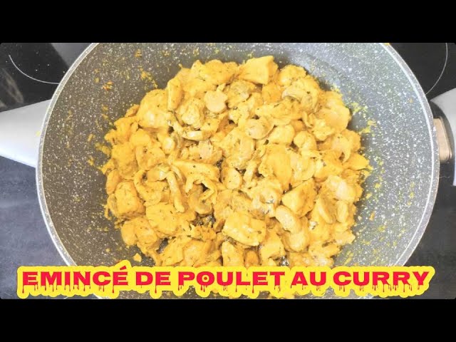 Aiguillettes de poulet, sauce curry et riz par Julie5785. Une