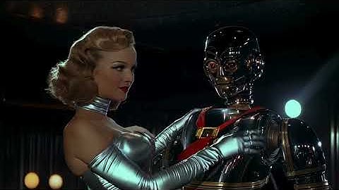 AI-Generated Vintage Sci-Fi: Women & Robots in a Retro Futuristic World