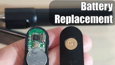 How to Open and Replace the Remote Battery for K07 Bluetooth Monopod Selfie Stick #youtube
