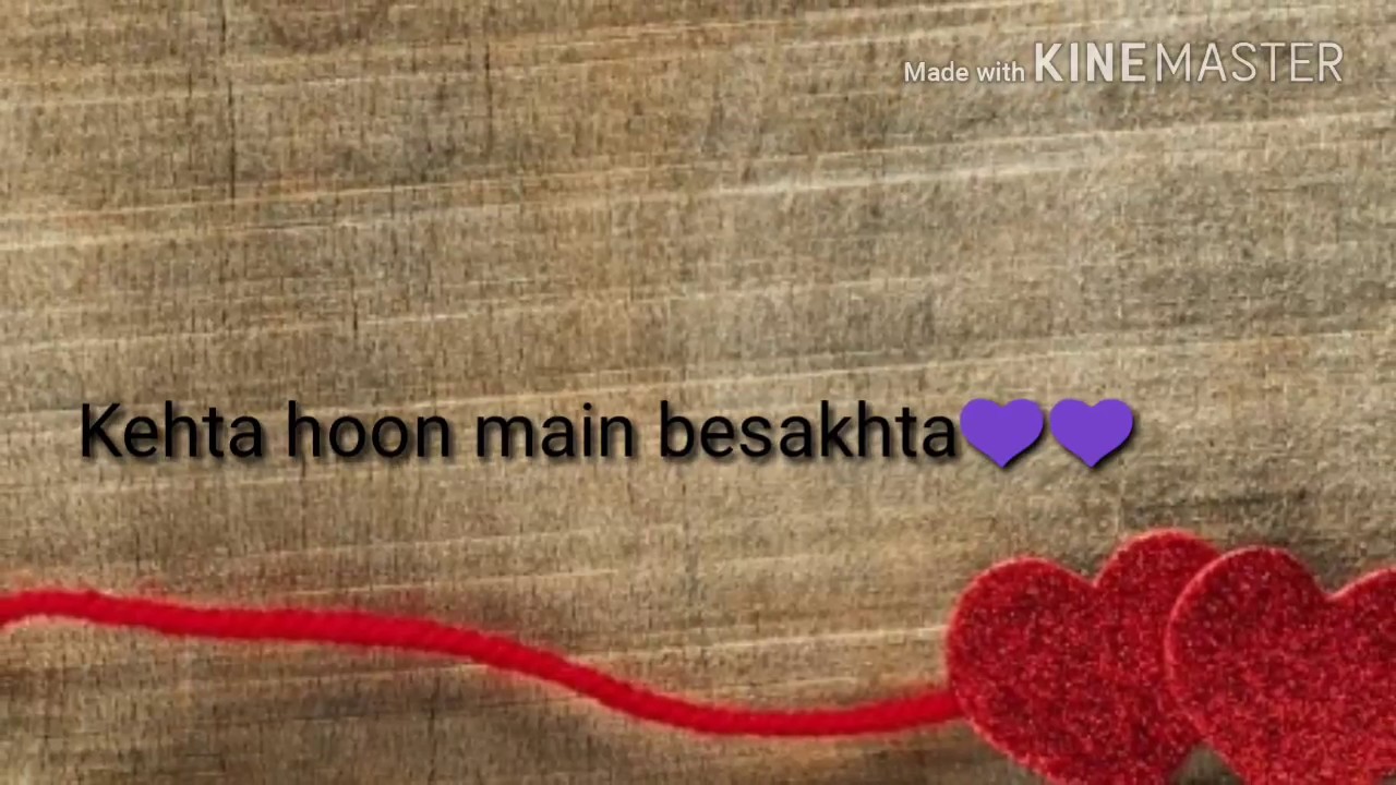 Main aaya hoon tere dar pe👫,Tu junooniyat  cute love status for WhatsApp.