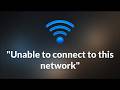 Unable To Connect to this network - windows 11 / 10 / 8 - 2026 - Fix