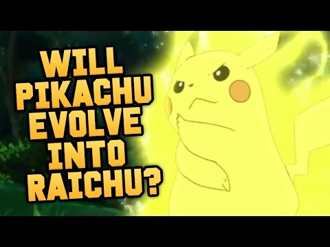 Pokemon Pikachu Evolves Into Raichu In Pokemon Sun And Moon