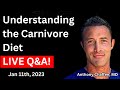 🔴Understanding The Carnivore Diet with Dr Anthony Chaffee | LIVE Q&A Jan 11th, 2023