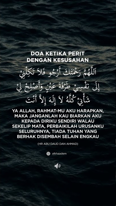 Doa Ketika Perit Dengan Kesusahan