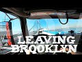 Leaving Brooklyn, New York POV Verrazano Bridge Volvo VNL 860