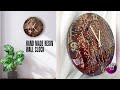 Hand made resin wall clock