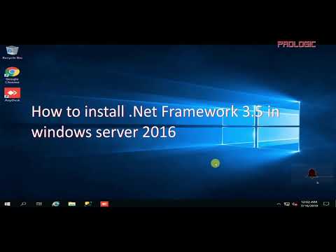 How to install dot net Framework 3.5 in windows server 2016