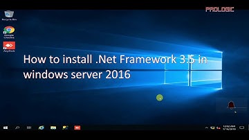 How to install dot net Framework 3.5 in windows server 2016
