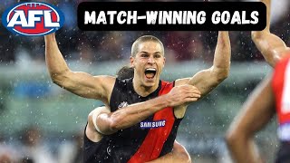 30 Minutes of Random AFL MatchWinning Goals