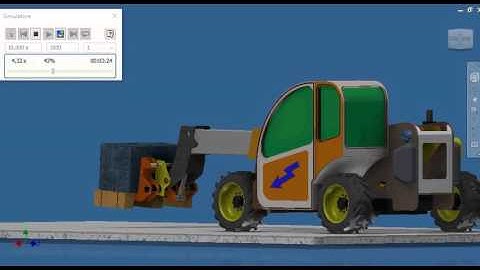 Autodesk Inventor Dynamic Simulation of Toppling Crane