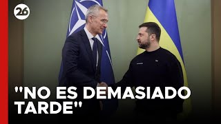 BÉLGICA | OTAN afirmó que "no es demasiado tarde" para ayudar a Ucrania