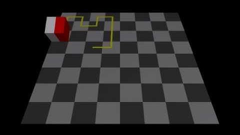 Rolling cube tour animation