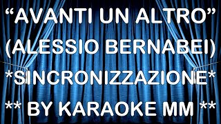 Alessio Bernabei - Avanti un altro KARAOKE MM