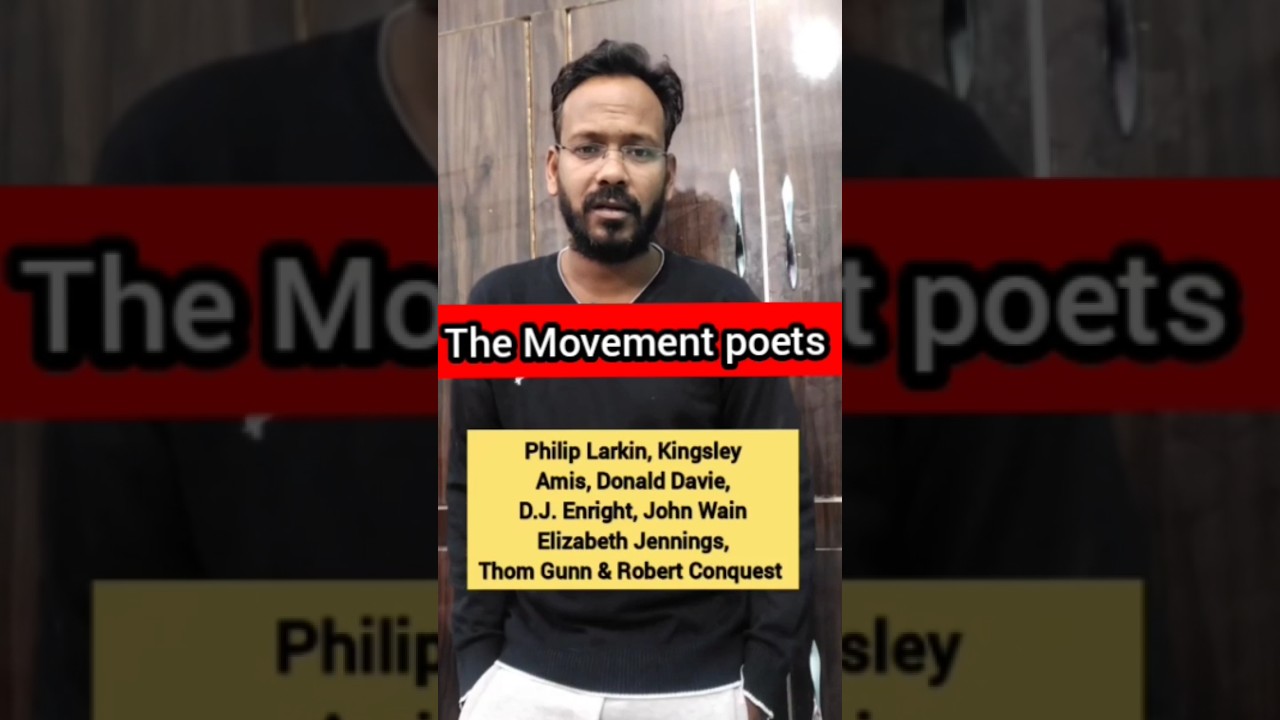 The Movement poets | TGT,PGT,LT,GIC,KVS,NET,JRF | EASY ENGLISH WITH BHUPESH SIR #uppgt #pgt #shorts