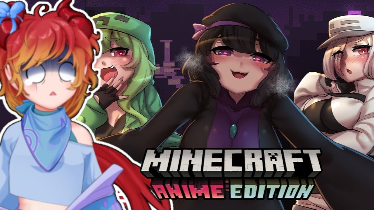 ADHD Vtuber's First Minecraft Anime Edition Merryweather Comics Reaction