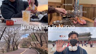 Korea Vlog Ramadhan What I Eat Halal Foods Aesthetic Vlog Kbbq Street Food Etc