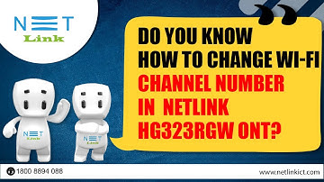 How to Change Wi-Fi Channel Number in Netlink HG323RGW ONT-27