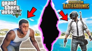 GTA 5 : FRANKLIN Travels From GTA 5 To PUBG To Save The WORLD | PUBG In GTA 5 Funny Mod [Hindi]
