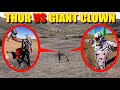 THOR VS GIANT CLOWN AT SECRET ABANDONED  DESERT (HE LOST HIS POWERS)